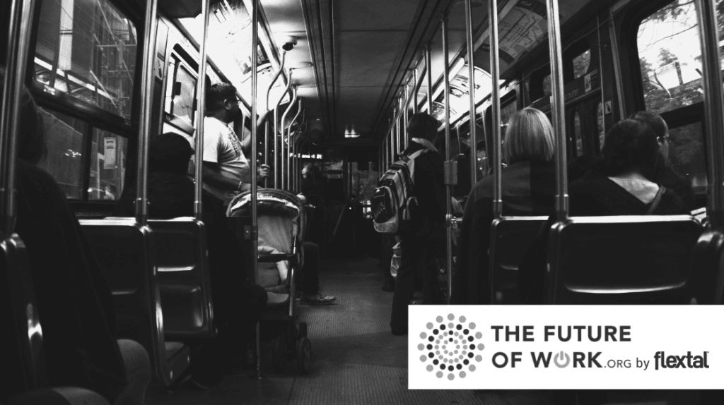 black and white image of the inside of a subway car